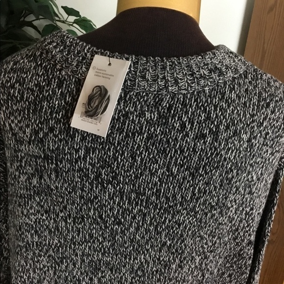 SONOMA XXL Goods For Life sweater w/ stitch detail shades of black/gray … - Picture 8 of 13